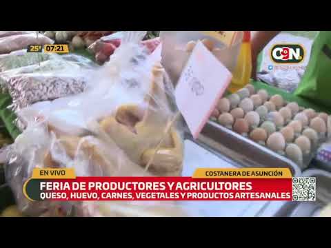 Feria de la agricultura familiar en la Costanera de Asunción