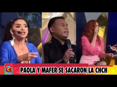 Paola Farías y Mafer Ríos se sacaron la chch en vivo