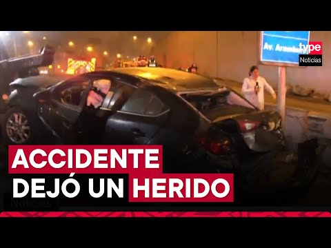 Miraflores: accidente de tránsito en la Vía Expresa deja un herido