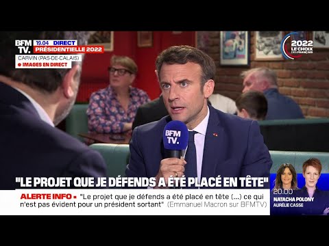 Emmanuel Macron: On n'a jamais [autant] baissé notre chômage