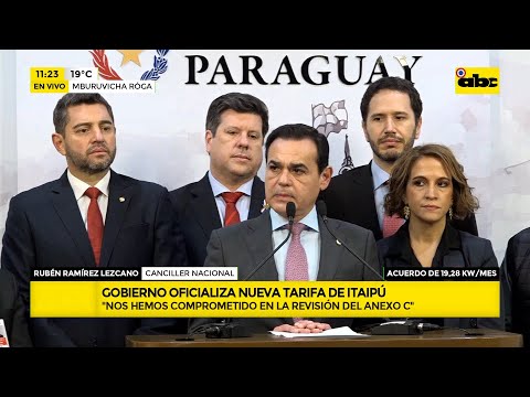 Itaipú: gobierno paraguayo celebra tarifa acordada con Brasil