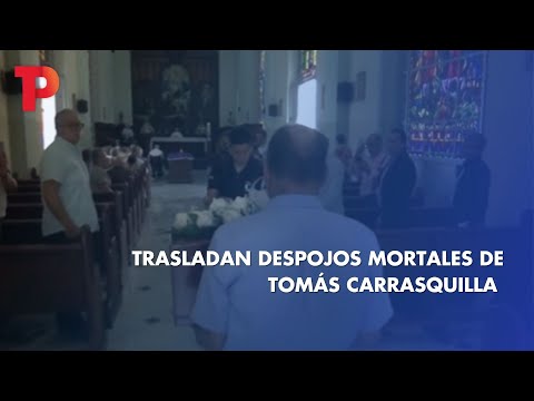 Trasladan despojos mortales de Tomás Carrasquilla I 21.04.2023 I TPNoticias