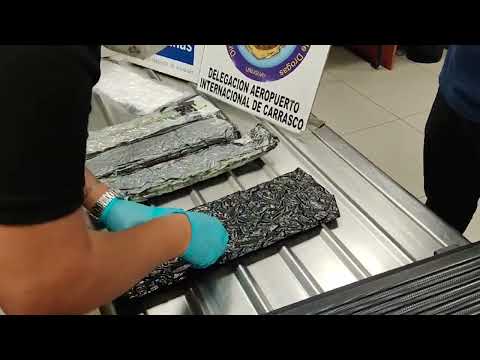 Policía incautó más de 3 kilos de metanfetaminas en el aeropuerto de Carrasco