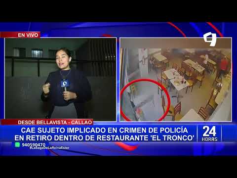 Callao: cae sujeto implicado en crimen de policía en retiro dentro de restaurante “El Tronco”