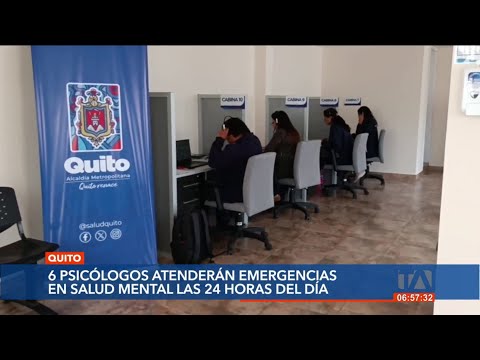 En Quito, línea telefónica brindará ayuda en emergencias de salud mental  las 24 horas