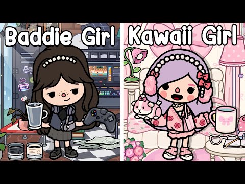 CandyCute Channel KawaiiGirlvsBaddieGirl🎀😈TocaLifeStoryTocaBoca