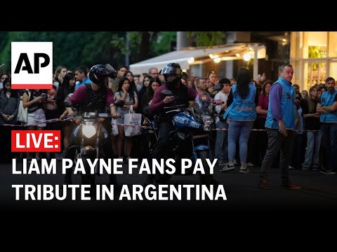 LIVE: Liam Payne fans pay tribute to the former One Direction star in Argentina