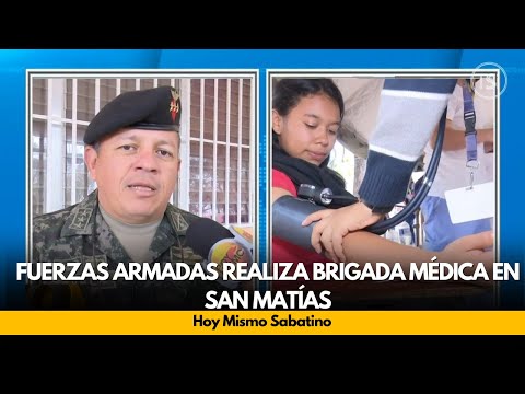 Fuerzas Armadas realiza brigada médica en San Matías