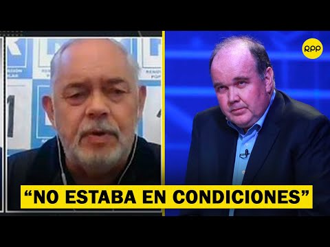 Jorge Montoya: “Rafael López Aliaga médicamente no estaba en condiciones de asistir al debate”