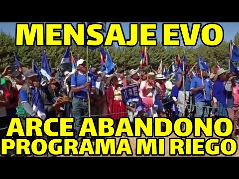 EVO MORALES DIO MENSAJ DESDE EL AMPLIADO DE MUNICIPIO DE POCONA COCHABAMBA..
