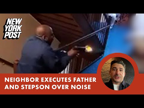 Neighbor executes father and stepson over noise