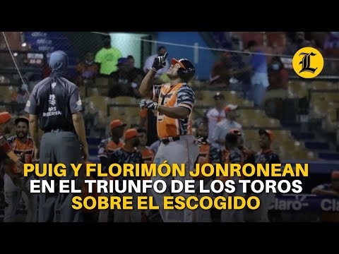 Puig y Florimón jonronean en el triunfo de los Toros sobre el Escogido