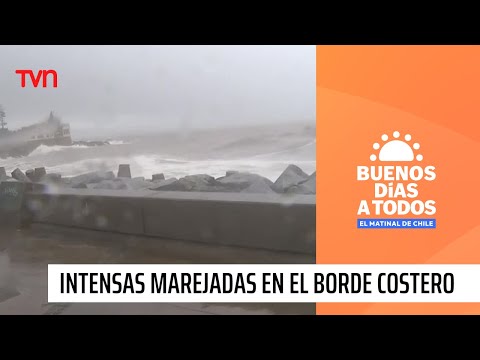 No se arriesgue: Marejadas y fuertes ráfagas de viento en el borde costero de Viña de Mar