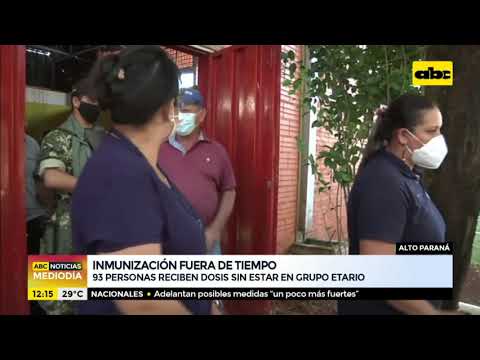 Denuncian a privilegiados en vacunación en Alto Paraná