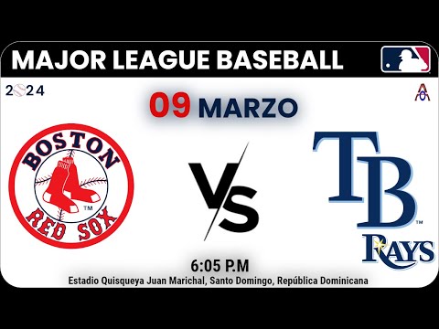 Boston Red Sox Vs Tampa Bay Rays en el beisbol de las Grandes Ligas(STDO, República Dominicana)