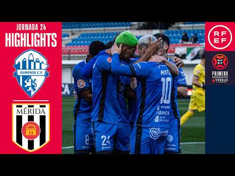 하이라이트 #프리메라 페데라시온 | Ourense CF 3-1 AD Mérida | 라운드 24 | 시즌 2025/26