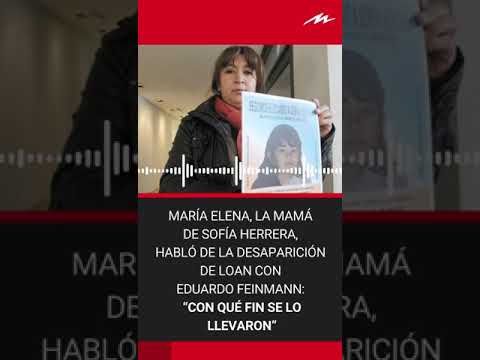 María Elena, la mamá de Sofía Herrera, habló de la desaparición de Loan con Eduardo Feinmann