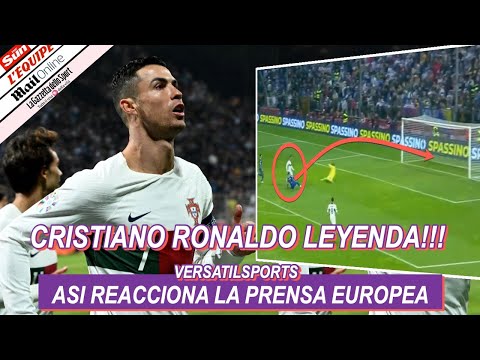 ASI REACCIONA PRENSA EUROPEA a DOBLETE de CRISTIANO RONALDO BOSNIA vs PORTUGAL