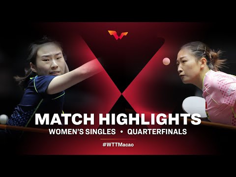 Table Tennis 🥍 Wang Xiaotong vs Liu Shiwen | WS | WTT Macao 2021 (QF)