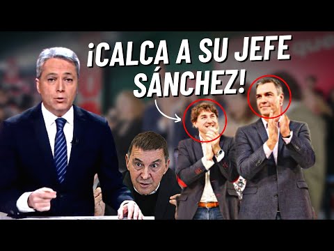 Vicente Vallés propina un zasca descomunal al líder socialista vasco por calcar a su jefe Sánchez