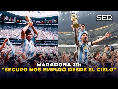 Diego Armando Maradona Jr: Hoy GANÓ ARGENTINA porque mi viejo desde arriba PUSO LA MANO