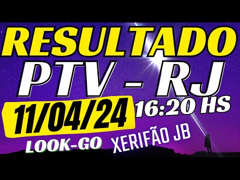 Resultado do jogo do bicho ao vivo - PTV - Look - 16:20 11-04-24