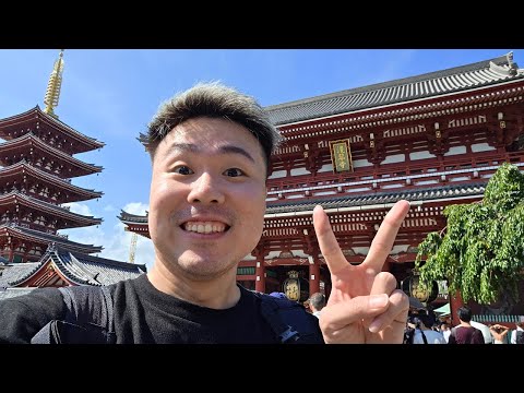 【外配信】東京に来たぞー！浅草で食べ歩き散歩しながら色々回る編！【WinRed】
