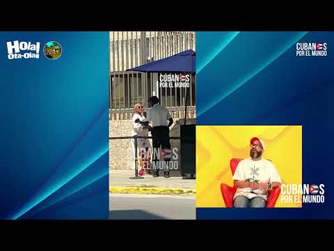 Haila captada en cámara por paparazzis de Otaola entrando a la Embajada de EEUU en La Habana