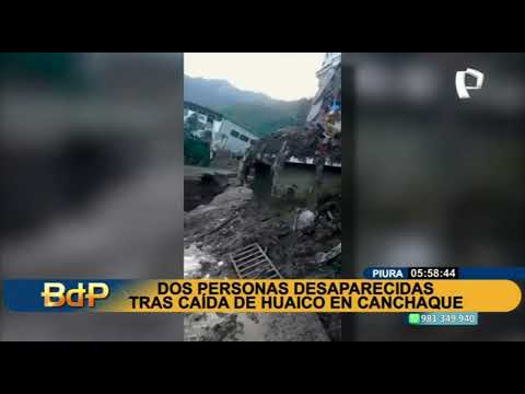 Piura: Huaico se llevó el único puente que era utilizado por vehículos en Canchaque