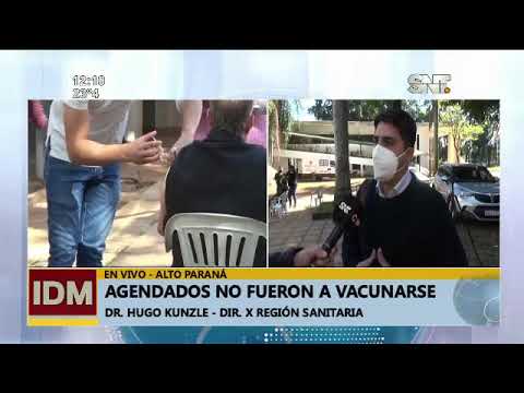 Alto Paraná: Agendados no fueron a vacunarse