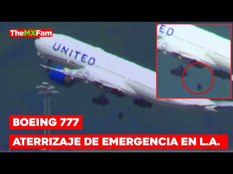 Boeing 777 Aterriza de Emergencia Tras Perder Rueda | TheMxFam