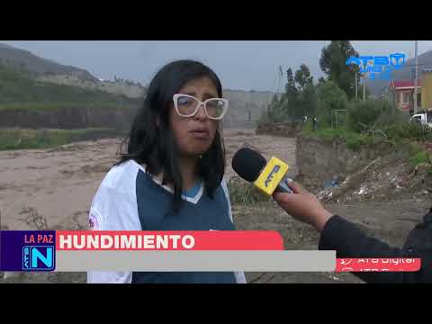 Una plataforma desaparece en Umamanta debido a las fuertes lluvias