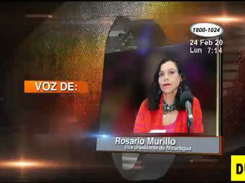 La intervención de este lunes de la vicepresidenta Rosario Murillo estuvo dirigida la oposición