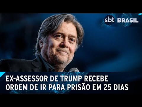 Steve Bannon, ex-assessor de Trump, recebe ordem de ir para prisão | SBT Brasil (06/06/24)