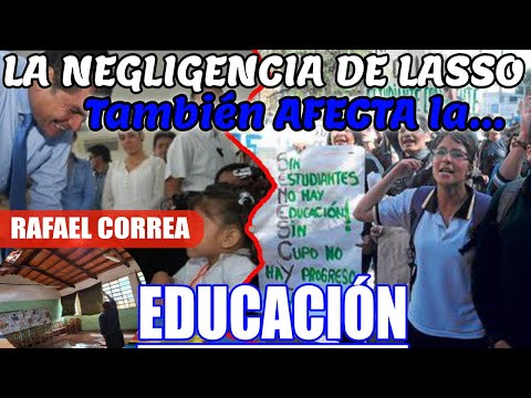 Rafael Correa: La negligencia de Lasso afecta la Educación
