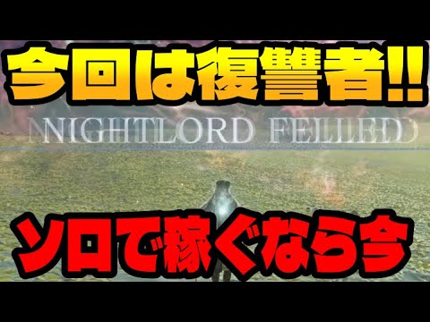 ソロ正解は復讐者か？今が稼ぎ時かも。常夜の王 「強化グノスター 知性の蟲」ソロ初見＆オススメ【エルデンリング ナイトレイン】