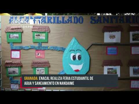 Realizan feria estudiantil de agua y saneamiento en Nandaime - Nicaragua
