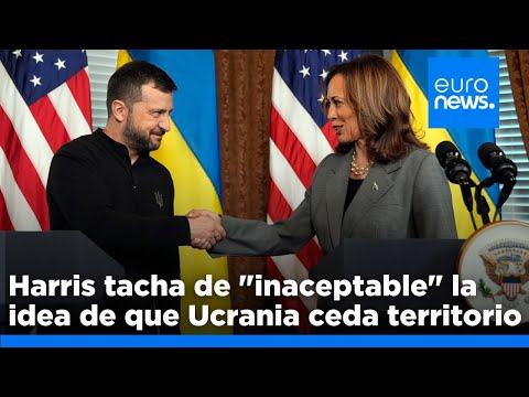 Kamala Harris rechaza la sugerencia de Trump de que Ucrania ceda territorio para lograr la paz