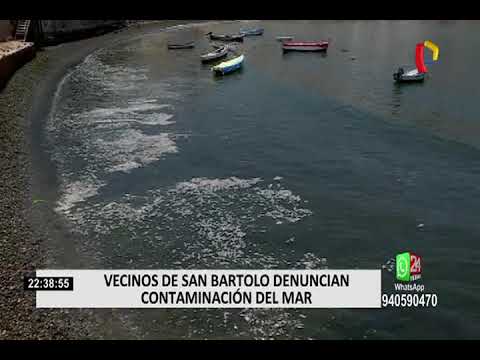 Contaminación en mar de San Bartolo mantiene preocupados a vecinos
