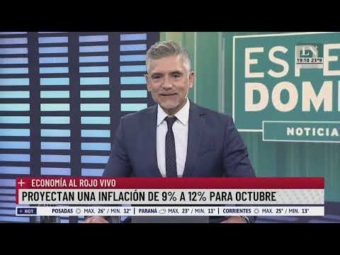 Economía al rojo vivo: proyectan una inflación de 9% a 12% para Octubre