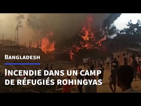 Bangladesh: 12.000 sans abri après un incendie dans un camp de réfugiés rohingyas | AFP