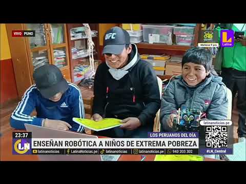 El peruano del día: enseñan robótica a niños de extrema pobreza