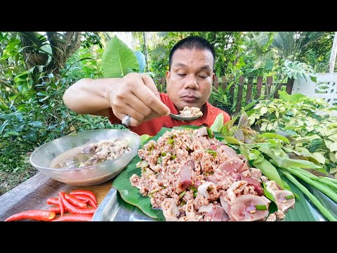 ลาบหมูเครื่องในแน่นต้มแซ่บเคร