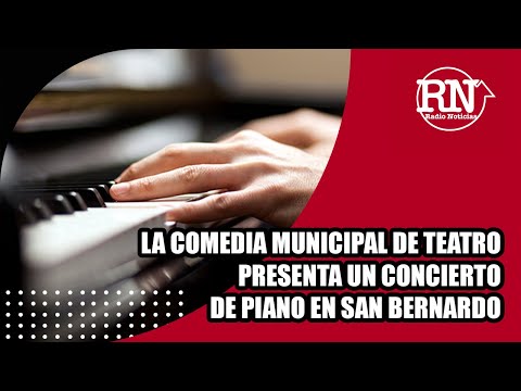 La Comedia Municipal de Teatro presenta un concierto de piano este sábado en San Bernardo