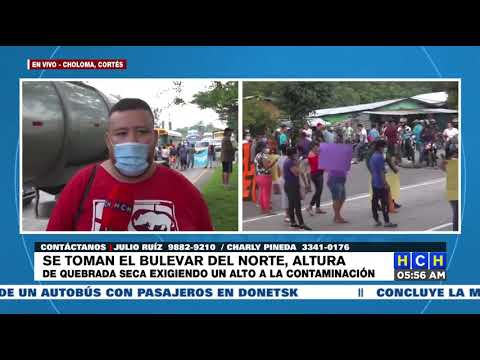 ¡Protesta! Cholomeños se toman bulevar del norte exigiendo un alto a la contaminación maquilera