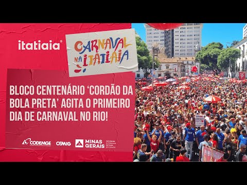CORDÃO DA BOLA PRETA ARRASTA MILHARES DE FOLIÕES PELAS RUAS DO RIO