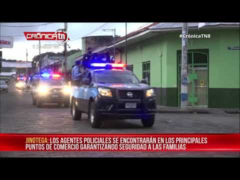 Nicaragua: Policía Nacional realiza banderillazo de fin de año en Jinotega y Masaya