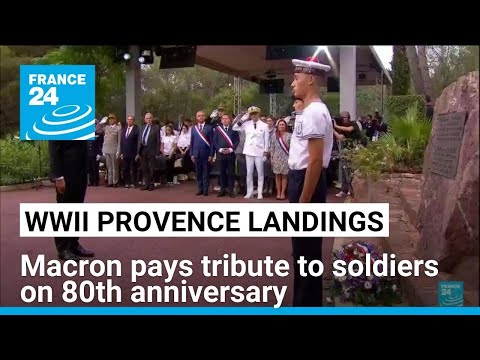 Macron pays tribute to soldiers on 80th anniversary of Provence landings • FRANCE 24 English