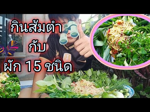 ส้มตำนัวๆกับผัก15ชนิดคนไม่ก