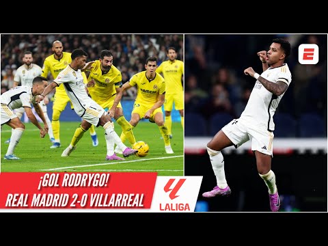 REAL MADRID marca el SEGUNDO. RODRYGO aprovecha el balón suelto y pone 2-0 vs Villarreal | La Liga